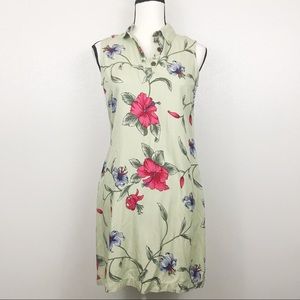 Caribbean Joe Petite Tropical Print Dress